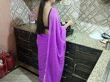 Desi Indian step mom surprise her step son Vivek on his birthday dirty talk in hindi voice